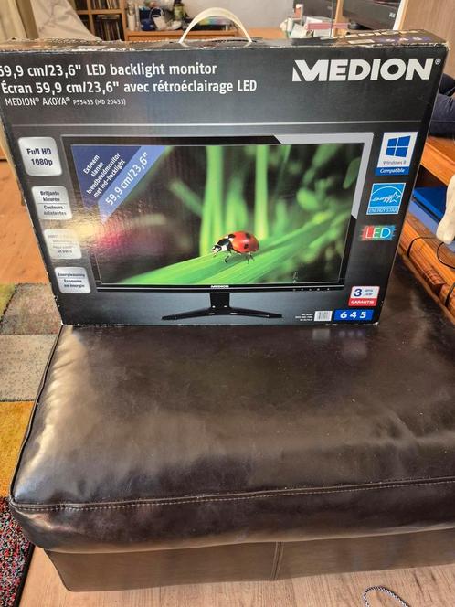 Medion Full HD 60 cm „43,7”, Computers en Software, Monitoren, Zo goed als nieuw, HDMI, Gaming, Hoofdtelefoonaansluiting, Kantelbaar
