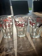 3 Vintage Coca-Cola glazen, Verzamelen, Ophalen of Verzenden, Zo goed als nieuw, Frisdrankglas