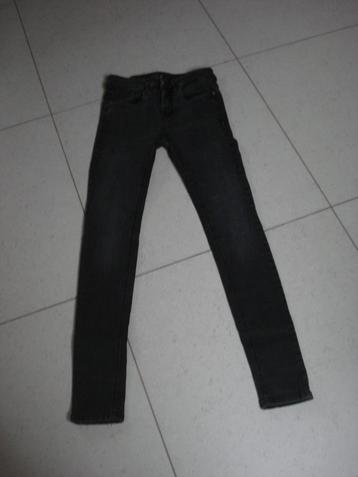 Franse Denim zwarte afgewassen jansbroek, dames. mt 36 beschikbaar voor biedingen