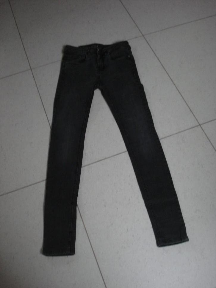 Franse Denim zwarte afgewassen jansbroek, dames. mt 36, Kleding | Dames, Spijkerbroeken en Jeans, Gedragen, Zwart, Ophalen of Verzenden