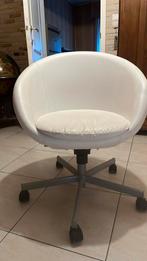 Witte bureaustoel, Huis en Inrichting, Bureaustoelen, Ophalen, Gebruikt