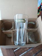9 glazen van Tuborg, Verzamelen, Glas en Drinkglazen, Ophalen, Zo goed als nieuw