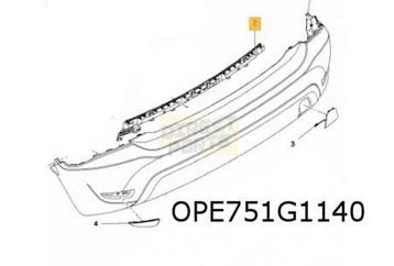 Opel Crossland X (6/17-1/21) achterbumper (Zwart) (Bij dode  beschikbaar voor biedingen