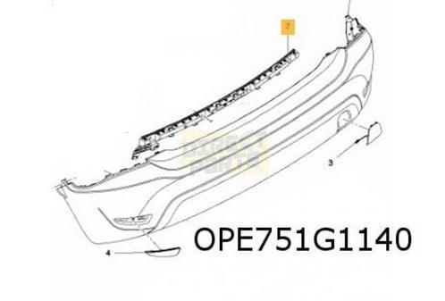 Opel Crossland X (6/17-1/21) achterbumper (Zwart) (Bij dode, Auto-onderdelen, Carrosserie, Bumper, Opel, Achter, Nieuw, Verzenden