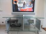 T V  kast, Huis en Inrichting, Kasten |Televisiemeubels, Ophalen, Gebruikt, Glas, Design