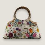 Gucci Bamboo flora handtas authentiek, Ophalen of Verzenden, Gebruikt, Overige kleuren, Handtas