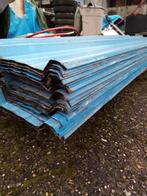 dakplaten ,gevelplaten, Doe-het-zelf en Bouw, Gebruikt, Blauw, Metaal, Ophalen