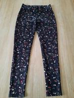 Legging in bloemetjes design, C&A, Lang, Blauw, Maat 38/40 (M)