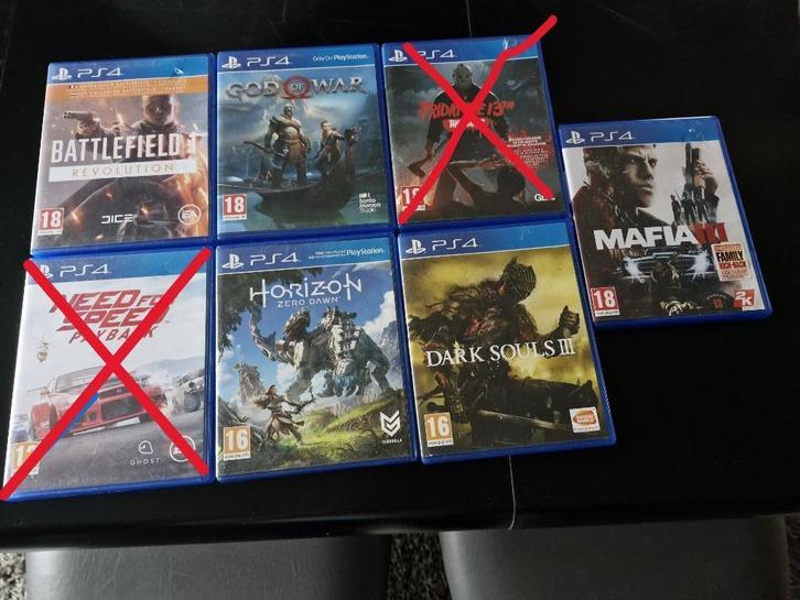 5 SONY PLAYSTATION 4 GAMES TE KOOP - DE LAATSTE, Games en Spelcomputers, Games | Sony PlayStation 4, Gebruikt, Ophalen