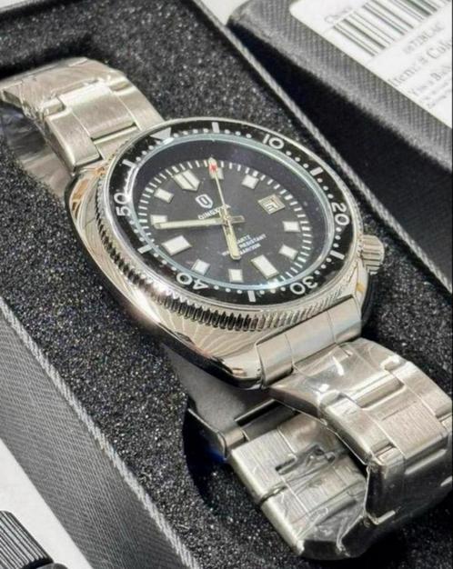 Qingxyia 6672 Turtle Captain Willard Herenhorloge NIEUW, Handtassen en Accessoires, Sporthorloges, Nieuw, Zilver, Waterdicht, Ophalen of Verzenden