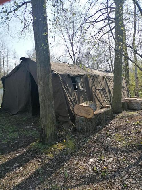 Legertent - Seyntex 7x4,5m Belgisch leger, Caravanes & Camping, Tentes, Enlèvement ou Envoi