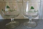 2 vintage ballonglazen likeur Mandarine Napoléon, Ophalen of Verzenden, Zo goed als nieuw, Borrel- of Shotglas