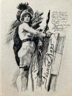 Heliogravure Félicien Rops (1833-1898) La muse de Rops, Enlèvement ou Envoi