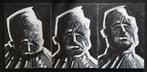 3-luik - Portret van man in zwart-wit, Enlèvement ou Envoi