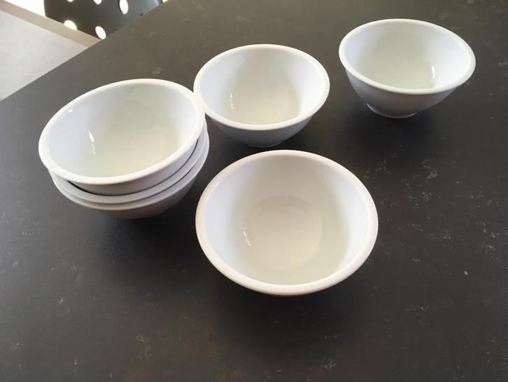 Alessi 6 x bowl schaal wit Jasper Morrison, Huis en Inrichting, Keuken | Servies, Gebruikt, Kom(men), Porselein, Ophalen