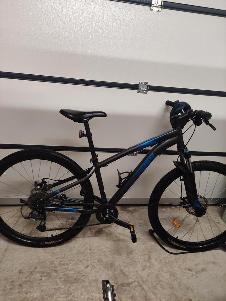 ROCKRIDER mountainbike ST 120 zwart/blauw 27.5" maat S, Fietsen en Brommers, Fietsen | Mountainbikes en ATB, Gebruikt, Heren, Overige merken