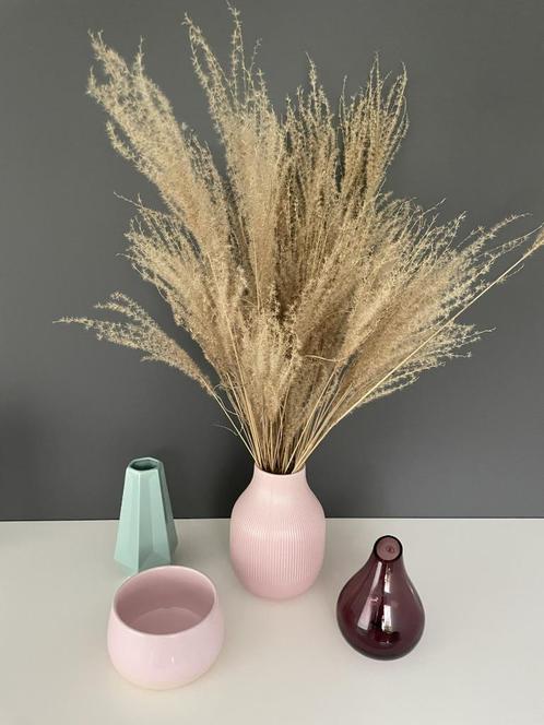 Vazen, de grootste roze 21 cm voor €8, de kleinste rozen gla, Huis en Inrichting, Woonaccessoires | Vazen, Zo goed als nieuw, Blauw