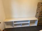 Witte lage kast, Huis en Inrichting, Ophalen, Gebruikt, 200 cm of meer, Minder dan 100 cm