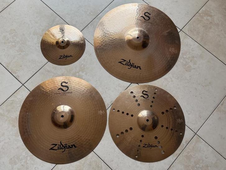 Lot cymbales zildjian S, Musique & Instruments, Batteries & Percussions, Utilisé, Autres marques, Enlèvement