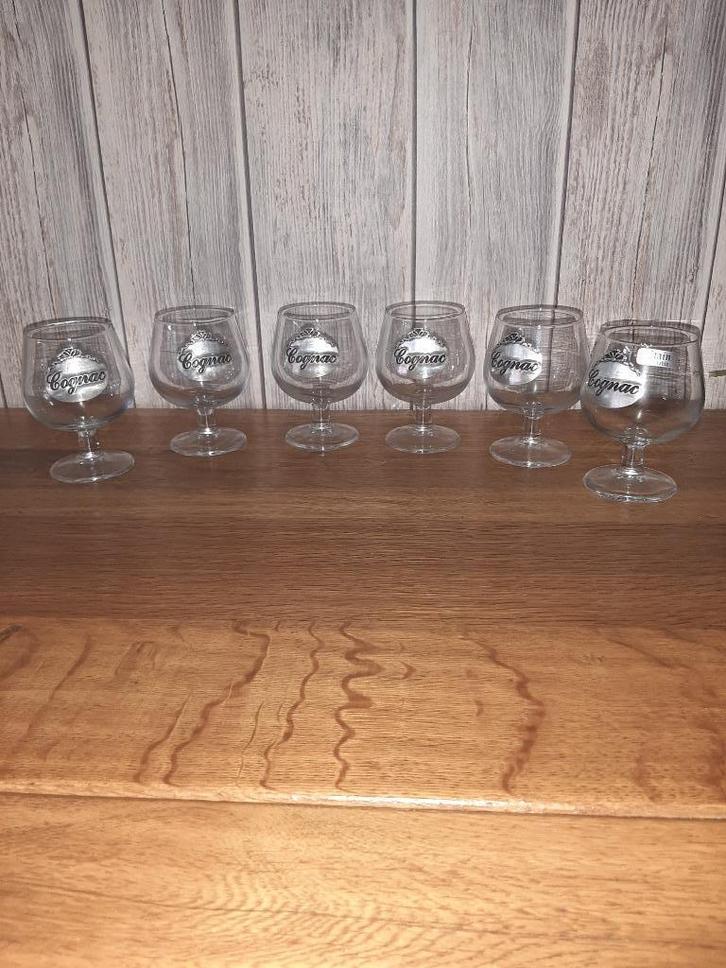6 VERRES A COGNAC EN ETAIN, Collections, Verres & Petits Verres, Comme neuf, Autres types, Enlèvement ou Envoi