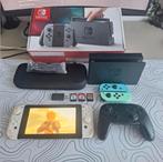 Nintendo Switch + accessoires, Games en Spelcomputers, Spelcomputers | Nintendo Switch, Ophalen of Verzenden, Zo goed als nieuw