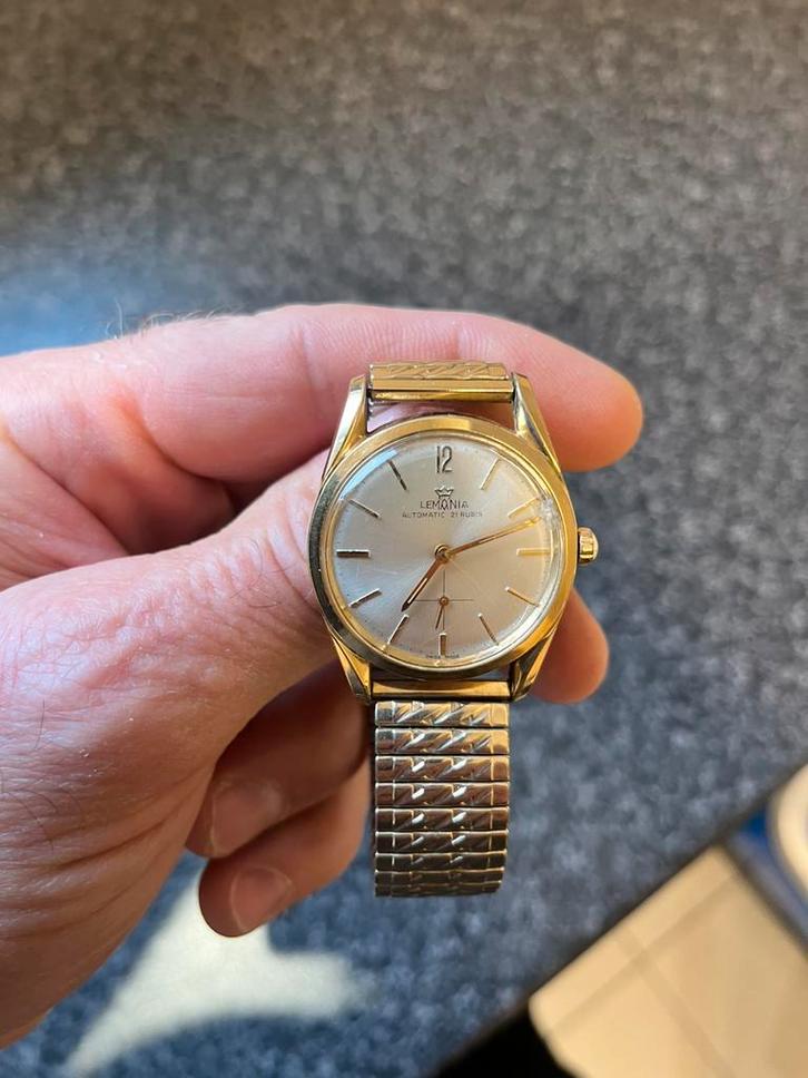 Lemania, Handtassen en Accessoires, Horloges | Heren, Gebruikt, Polshorloge, Overige merken, Overige materialen, Ophalen