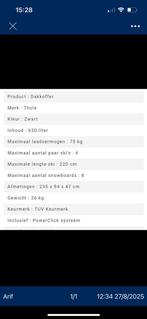 Te Huur Dakkoffer+ dakrails Tesla Y of  vito/V- klasse