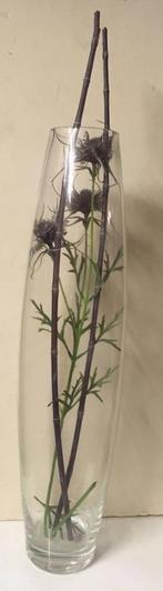 Grand vase conique en verre, Ophalen, Zo goed als nieuw, Glas