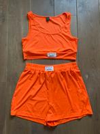 Crop Tanktop en Short Oranje Maat M NIEUW, Maat 38/40 (M), Nieuw, Oranje, Ophalen of Verzenden