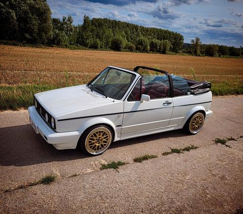 Golf mk1 cabrio, Auto's, Volkswagen, Particulier, Golf, Benzine, Cabriolet, 3 deurs, Handgeschakeld, Wit, Overige kleuren, Leder