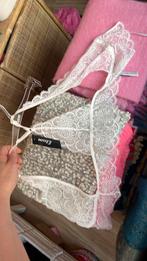 Lingerie top blanc L neuf dentelle