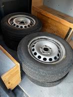4 banden / velgen met doppen en boutjes, Ophalen, Banden en Velgen, All Season, Bestelwagen