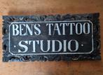 Gegraveerde houten Bens-tatoeage, Ophalen of Verzenden