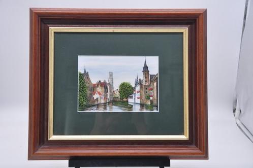 Rozenhoedkaai Bruges - Socotti - 40*34cm - Aquarelle, Antiquités & Art, Art | Peinture | Classique, Enlèvement ou Envoi