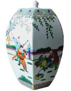 6-hoekige Chinese gemberpot., Antiek en Kunst, Ophalen