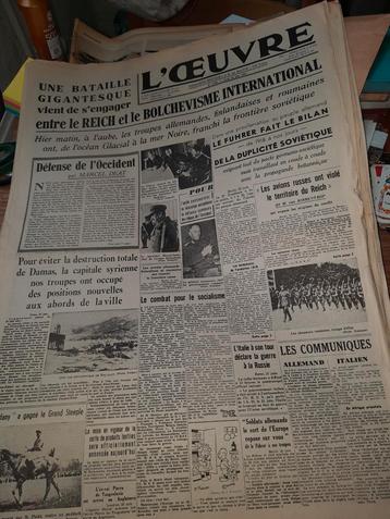 L'oeuvre - 23 Juin 1941  beschikbaar voor biedingen