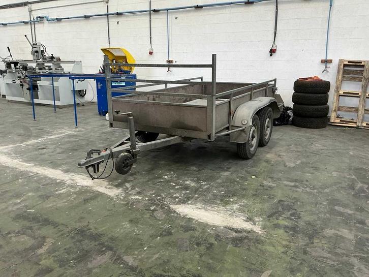 Dubbele As Auto Aanhangwagen, Auto diversen, Aanhangers en Bagagewagens, Gebruikt