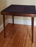 Table à cartes pliante britannique, plateau en feutre, Collections, Enlèvement, Utilisé