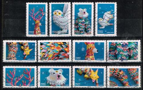 Postzegels uit Frankrijk - K 4004 - Papier sculpturen, Postzegels en Munten, Postzegels | Europa | Frankrijk, Gestempeld, Verzenden