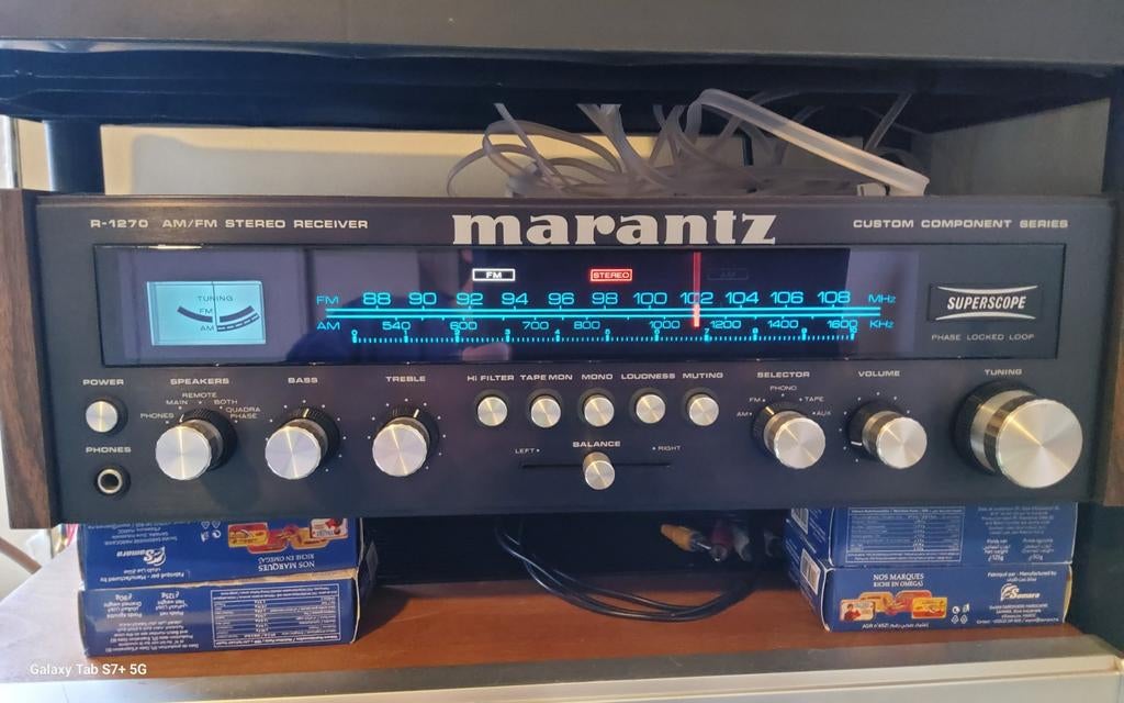 MARANTZ (70W) SUPERSCOPE  R1270 ETAT COLLECTION INT ET EXT, Musique & Instruments, Amplis | Basse & Guitare, Comme neuf, Enlèvement ou Envoi