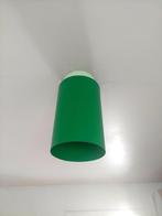 Groene vintage plafondlamp, Ophalen of Verzenden, Gebruikt, Metaal, Vintage, retro