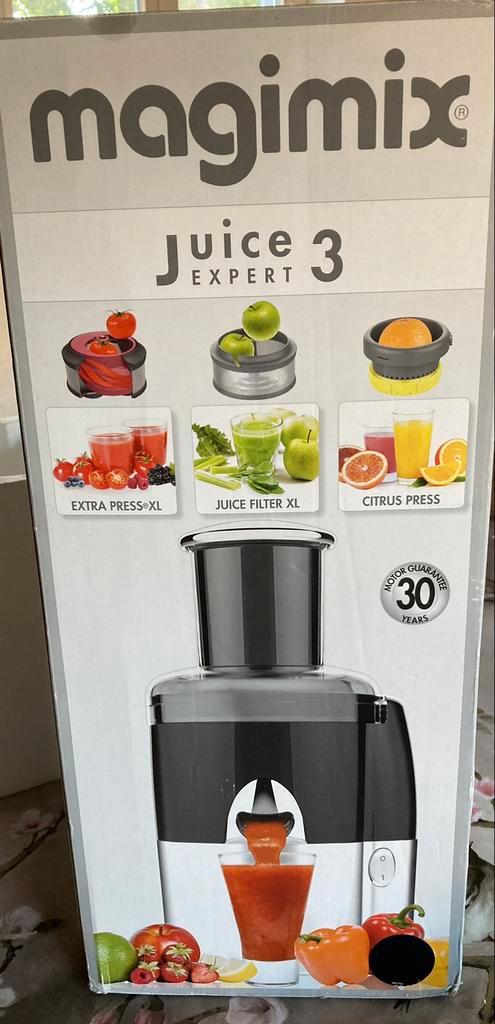 Magimix juice expert 3 sapcentrifuge zwart, Elektronische apparatuur, Juicers, Zo goed als nieuw, Sapcentrifuge, Elektrisch, Ophalen