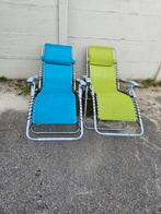 2 relax tuinstoelen opklapbaar voor 50 euro, Ophalen, Zo goed als nieuw