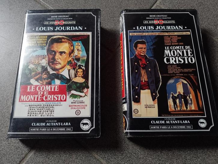 Te koop in 2 VHF René Château Le Comte De Monte Cristo, Cd's en Dvd's, VHS | Film, Zo goed als nieuw, Actie en Avontuur, Alle leeftijden