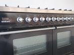 🍀Luxe Fornuis Boretti 100 cm hoogglans zwart 6 pits 2 oven, Elektronische apparatuur, 60 cm of meer, 5 kookzones of meer, Vrijstaand