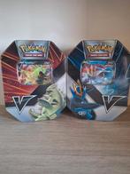 Artset V-strikers tin - Tyranitar & Empoleon, Ophalen of Verzenden, Zo goed als nieuw, Boosterbox, Foil
