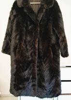 mantel lang bont zwart 42-44 large, Kleding | Dames, Ophalen of Verzenden, Zo goed als nieuw, Maat 42/44 (L), Zwart