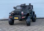 JEEP Mountain King 12v Zwart FM radio, leder zitje, Rubberba, Kinderen en Baby's, Ophalen of Verzenden, Nieuw