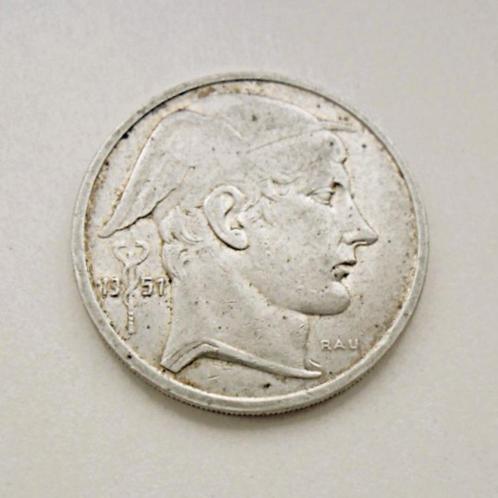 Munteenheid België 50 frank 1951 Fra type Mercury zilver., Postzegels en Munten, Munten | België, Losse munt, Zilver, Zilver, Verzenden