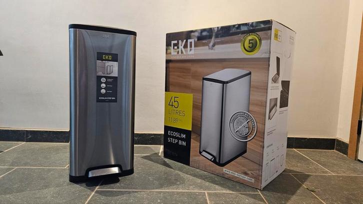 Eko ecoslim 45L pedaalemmer, Huis en Inrichting, Woonaccessoires | Prullenbakken, Nieuw, Metaal, Ophalen